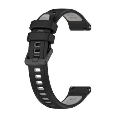 Imagem de Pulseira 18mm Sport-R compativel com Garmin Venu 4 41mm cor:Preta com 