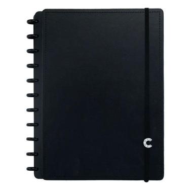 Imagem de Caderno CI Inteligente Grande Black CIGD4090 80 Folhas com Discos m Capa Rígida Preto
