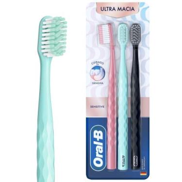Imagem de Escova Dental Oral B Iconic Sensitive com 3 Unidades