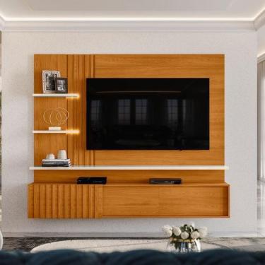 Imagem de Painel Ripado para TV até 65 Polegadas com LED 200CMX167,5cm 2 Portas 