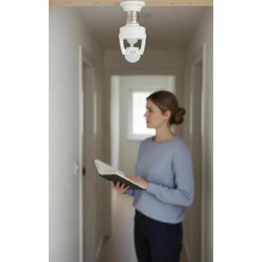 Imagem de Soquete Sensor Movimento E27 LED Branco: Segurança & Economi - Congrat