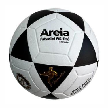 Imagem de Bola Futevôlei Fut Mesa Vulcanizada N5 Profissional, Branco, Preto