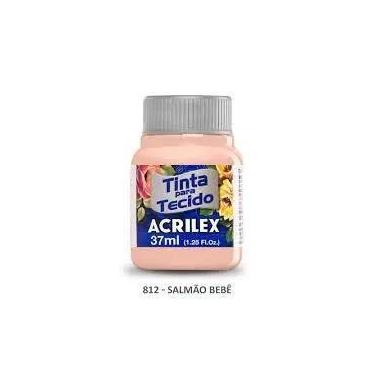 Imagem de Tinta Tecido Fosca 812 37ml Salmão Bebê Acrilex