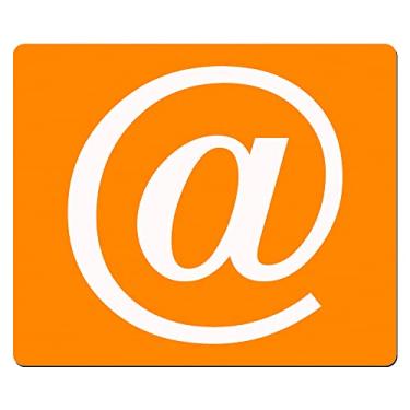 Imagem de Mouse Pad Retangular Arroba em PVC TopGet - (Laranja)