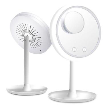 Imagem de Espelho Maquiagem Com Ventilador E Led + Espelho 5X Aumento