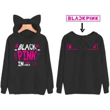 Blusa moletom feminino orelhinha best sale bts kpop todos integrantes