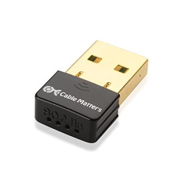 Imagem de Cable Matters Adaptador Nano USB sem fio (adaptador USB N sem fio/adaptador USB WiFi) até 150 Mbps