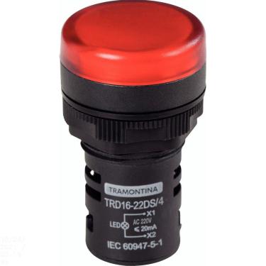Imagem de Sinalizador Tramontina TRD16-22DS/4 220 V Vermelho Tramontina