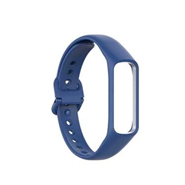 Imagem de Pulseira Extra Compatível com Galaxy Fit2 Sport Silicone Cores Vivas (Azul)
