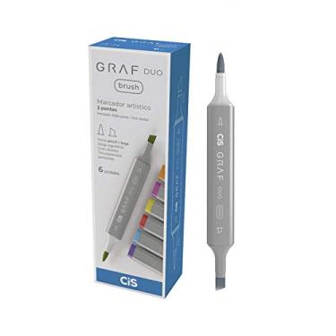 Imagem de Marcador Graf Duo Brush, CIS, Green Grey 7, Caixa com 6 unidades