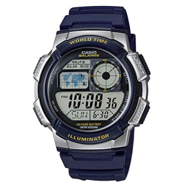 Imagem de Casio Relógio Masculino Coleção AE-1000W, Azul, One Size, Bracelete
