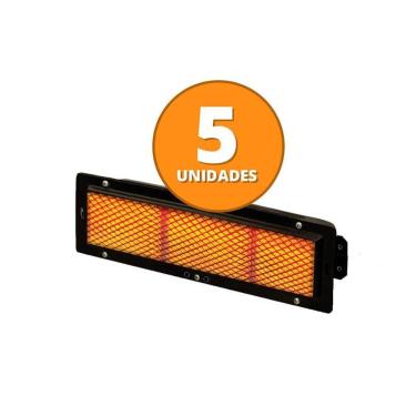 Imagem de KIT - 5 Queimadores Infravermelho Esmaltado Assador de Frango - Maqenge