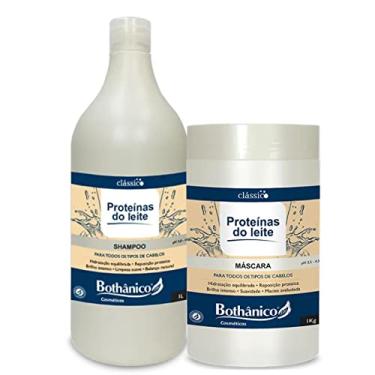 Imagem de Kit Proteínas Do Leite Bothânico Shampoo e Máscara 1Kg