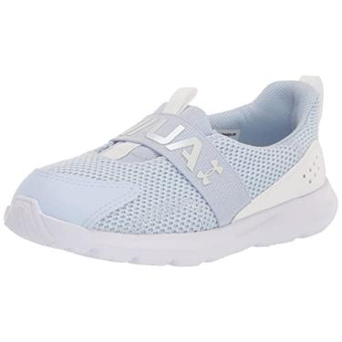 Imagem de Under Armour Tênis de corrida unissex infantil Surge 3 Slip on, (400) Oxford Azul/Branco/Branco, 10 Infant
