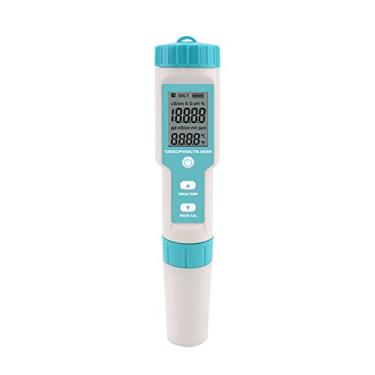 Imagem de Qudai 7 em 1 PH/TDS/EC/ORP/SG/Salinidade/Temperatura Testador de qualidade de água de bolso com vários parâmetros com medidor de PH C-600 substituível por eletrodo para piscinas Aquário NP