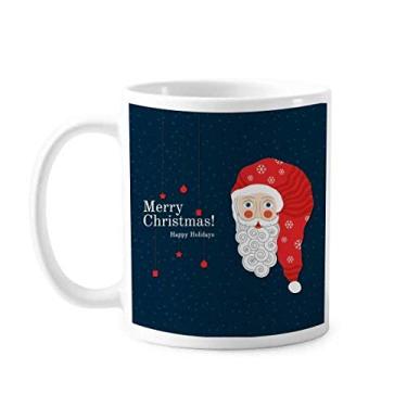 Imagem de Caneca de cerâmica Merry Christmas Papai Noel cerâmica xícara de porcelana de café