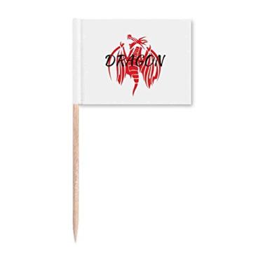 Imagem de Animal Myth Dragon Wings East West Toothpick Flags Marker Topper Decoração de Festa