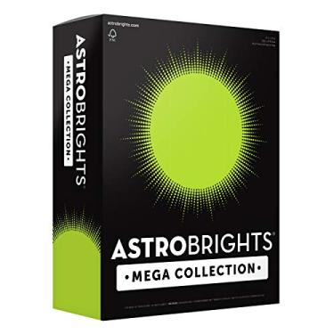 Imagem de Astrobrights Mega Collection, papel colorido, verde neon, 625 folhas, 10,9 kg/89 gsm, 21,6 cm x 28 cm - Mais folhas! (91672)