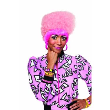 Imagem de Peruca de fantasia Nicki Minaj de cano alto, rosa, tamanho nico