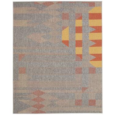 Imagem de Tapete New Colors Mosaic Retangular (200x290cm) Cinza e Amarelo