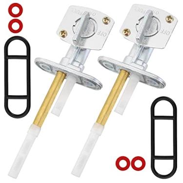 Imagem de QAZAKY 2 peças de interruptor de bomba de válvula Petcock de combustível compatível com Suzuki KingQuad 300 LTF300F LT160 LTF160 LTF250 LT80 LTZ250 LTZ400 DRZ400E DRZ400S DRZ400M DRZ400SM Savage 650 L