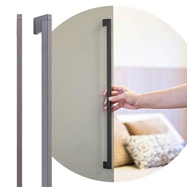 Imagem de Puxador Linea Alumínio Porta Armário Slim Alça Grande 512mm (Cinza Titanium)