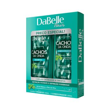Imagem de Kit DaBelle Hair Cachos da Onda com Shampoo de 250ml + Condicionador de 200ml 1 Unidade