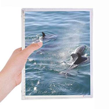 Imagem de Caderno de fotos da natureza Ocean Killer Whale com folhas soltas e diário recarregável
