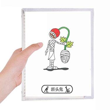 Imagem de Caderno de Halloween Decapitado Ghost Horus Folhas Soltas Diário Recarregável