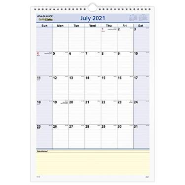 Imagem de Calendário de parede acadêmico 2021-2022, AT-A-GLANCE, 30,48 cm x 43,18 cm, médio, QuickNotes (PM5328)