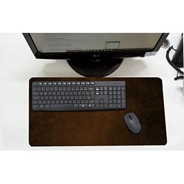Imagem de Mouse Pad/Desk Pad Grande 30x70cm- Linha Office Marrom manchado