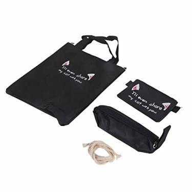 Imagem de mochila Escolar De 4 Unidades,Mochila Para Laptop De Lona, Mochila Leve E Bonita Para Meninas, Mochila Escolar Multifuncional Com Alça Ajustável, Bolsa De Ombro Para Mulheres Estudantes(preto)