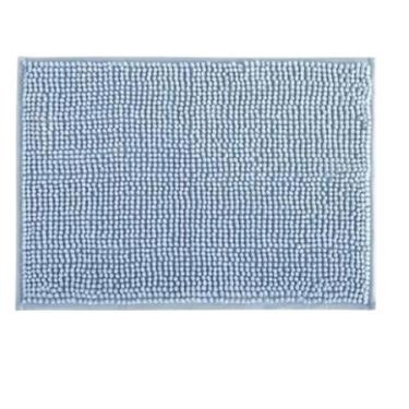 Imagem de Tapete Banheiro Bolinha Microfibra Antiderrapante 40X60 Cm - Azul Clar