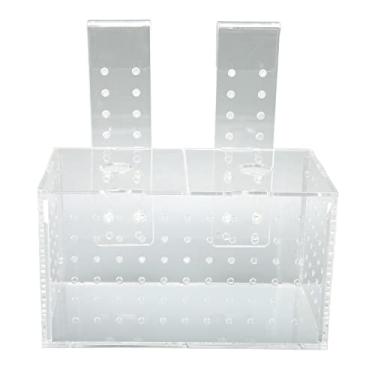 Imagem de Incubadora de Aquário, Caixa de Criação de Peixes Transparente Com Design de Furo Redondo à Prova de Choque para Tanque de Peixes (17 * 9 * 10CM)