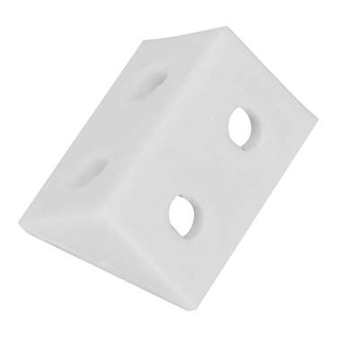 Imagem de Prateleira de suporte de canto para móveis de plástico, suporte de ângulo reto, tamanho para pendurar, suporte em forma de L, código de 90 graus, móveis para prateleiras, móveis de madeira, gabinete, caixa, cadeira, gaveta, 50 peças