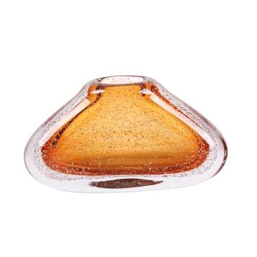 Imagem de VASO DE VIDRO MURANO ANCONA AMBAR 28cm