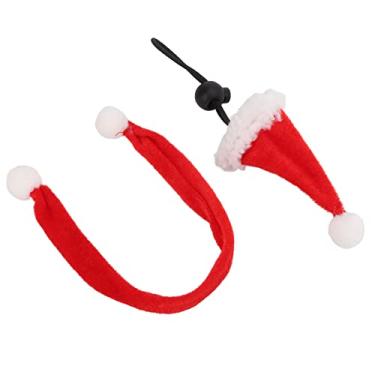 Imagem de Lenço pequeno de chapéu de animal de estimação, roupa de Natal para répteis Flanela elástica Seleção de presente suave para hamsters para cobaias para lagarto