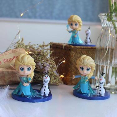 Imagem de Disney Frozen Princesa Elsa Anna Costume 9cm Decoração do Bolo