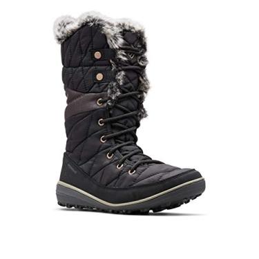Imagem de Columbia Bota feminina Snow Canyon Omni Heat inverno, Preto/Chaleira, 5