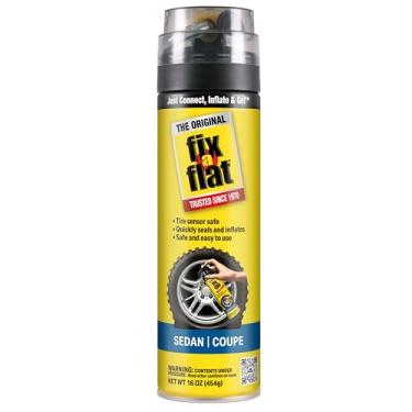 Imagem de Fix-A-Flat S60420 Aerosol Emergency Pneu Reparo e Inflador Plano para Pneus Padrões, Fórmula Ecológica, Ajuste Universal para Todos os Carros, 473 ml (pacote com 1)