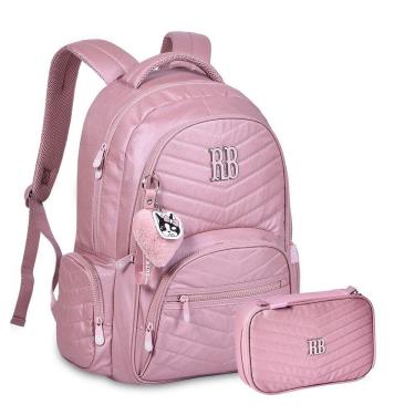 Imagem de Mochila de Costas Rebecca Bonbon Matelassê com Estojo Box