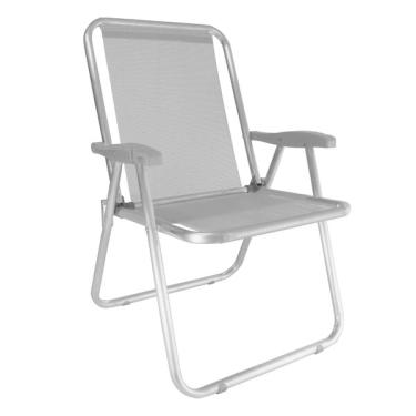 Imagem de Cadeira Praia Max Alumínio Oversize Reforçada Até 140kg Zaka