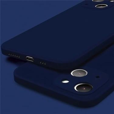 Imagem de Capa de telefone de silicone macio líquido para iphone 14 11 12 13 pro mini xs xr max 7 8 se 2 x plus capa traseira quadrada à prova de choque, f, para 12 mini 5.4