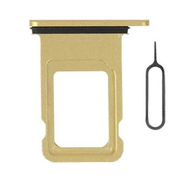 Imagem de Risidamoy Para iPhone 11 Gold SIM Slot Substituição para Cartão SIM Único Versão para iPhone11 Suporte de Bandeja de Cartão Adaptador com Anel de Borracha Impermeável Kit de Reparação Kit de Correção