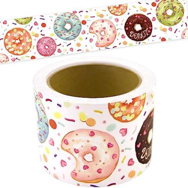 Imagem de Borda para quadro de avisos Donut 1,82 m sala de aula reta decoração para festa familiar 1 rolo