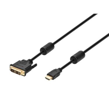 Imagem de Monoprice 102404 Cabo adaptador HDMI para DVI de alta velocidade 28AWG com núcleos de ferrite, preto (102404)