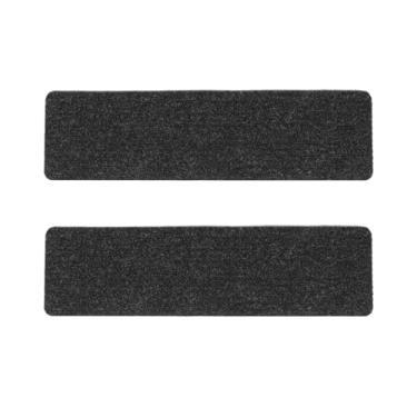 Imagem de Degraus de escada tapete antiderrapante tapetes de escada tapetes autoadesivos antiderrapantes tapetes de escada internos corredores de escada protetores de escada para degraus de madeira 2 peças