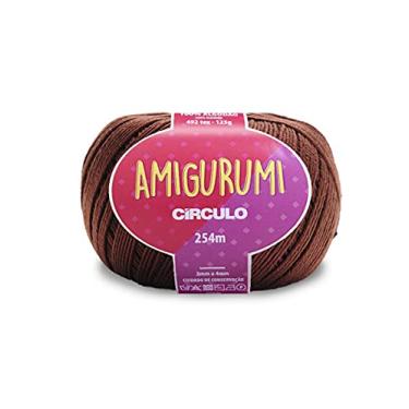 Imagem de Fio Amigurumi da Circulo – 100% algodão virgem brasileiro mercerizado (pacote com 1 bola) – 125 g, 277 m – Esportivo (Brownie – 7569)