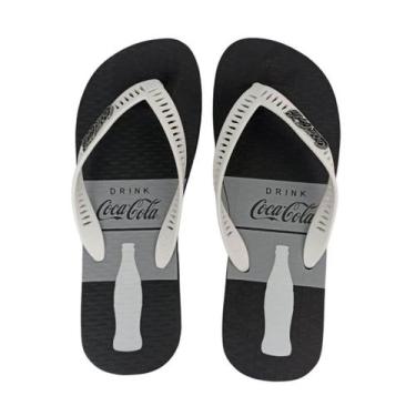 Imagem de Sandália Masculina Coca-Cola Cc4262 Contour Band 2 Preto