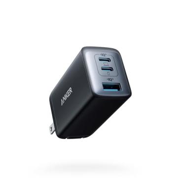 Imagem de Anker Carregador USB C (Nano II 65W), carregador de parede dobrável compacto e rápido PPS de 3 portas para MacBook Pro/Air, iPad Pro, Galaxy S20, Dell XPS 13, Note 20/10+, iPhone 16/16 Pro, Steam Deck
